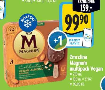 Zmrzlina Magnum multipack Vegan, 270 ml