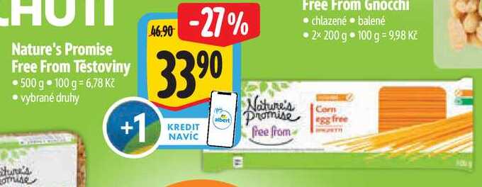 Nature's Promise Free From Těstoviny, 500 g 