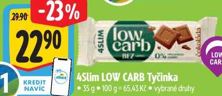 4Slim LOW CARB Tyčinka, 35 g 
