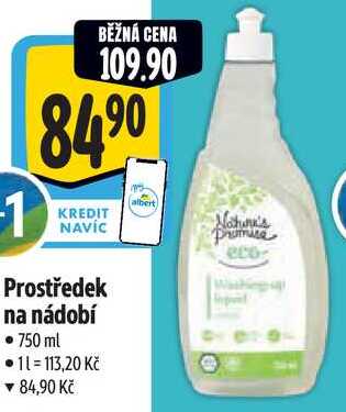 Prostředek na nádobí, 750 ml 