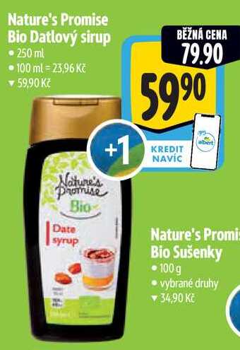 Nature's Promise Bio Datlový sirup, 250 ml