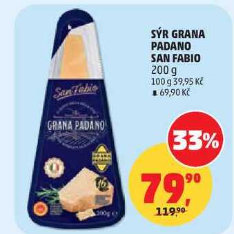 SÝR GRANA PADANO SAN FABIO, 200 g 