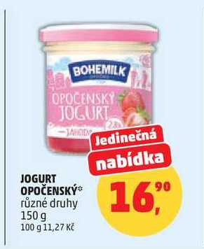 OPOČENSKÝ jogurt různé druhy, 150 g  