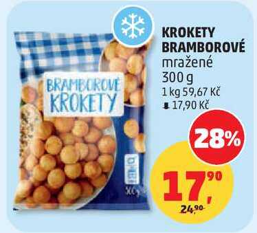 KROKETY BRAMBOROVÉ mražené, 300 g 
