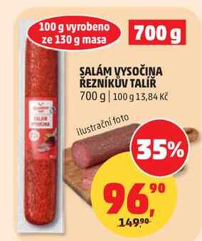 SALÁM VYSOČINA ŘEZNÍKŮV TALÍŘ, 700 g