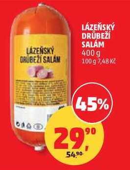 LÁZEŇSKÝ DRŮBEŽÍ SALAM, 400 g 