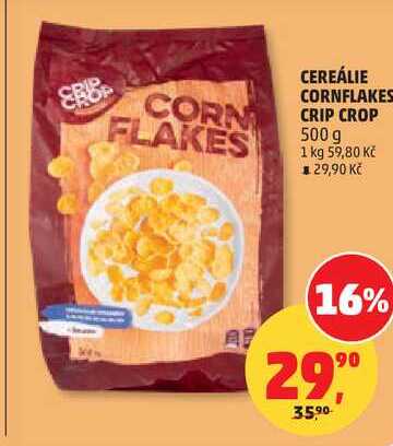 CEREÁLIE CORNFLAKES CRIP CROP, 500 g 