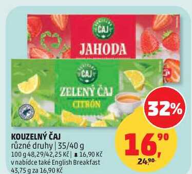 KOUZELNÝ ČAJ různé druhy, 35/40 g 