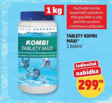 TABLETY KOMBI MAXI, 1 balení  