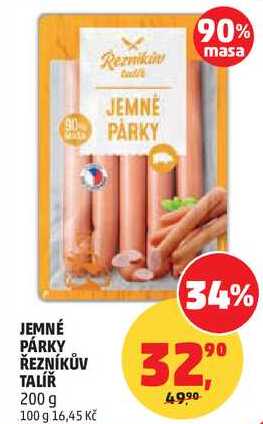 JEMNÉ PÁRKY ŘEZNÍKŮV TALÍŘ, 200 g