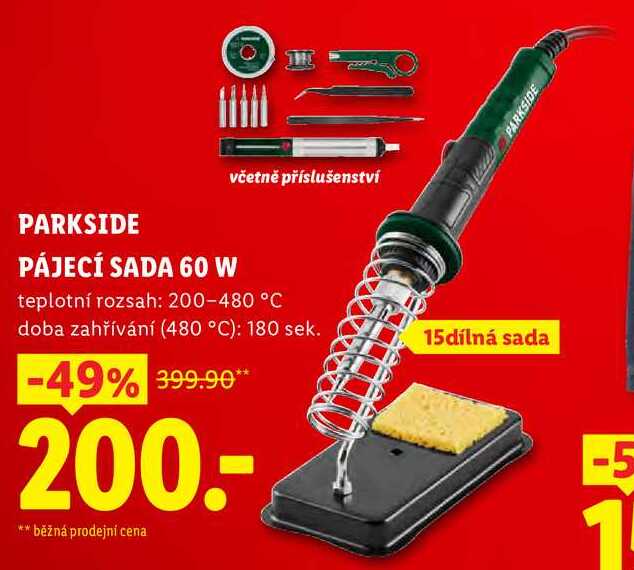 PARKSIDE PÁJECÍ SADA 60 W