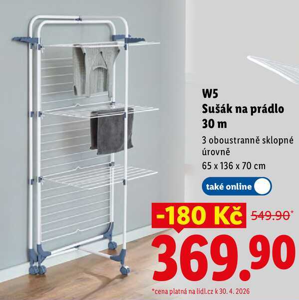 W5 Sušák na prádlo 30 m