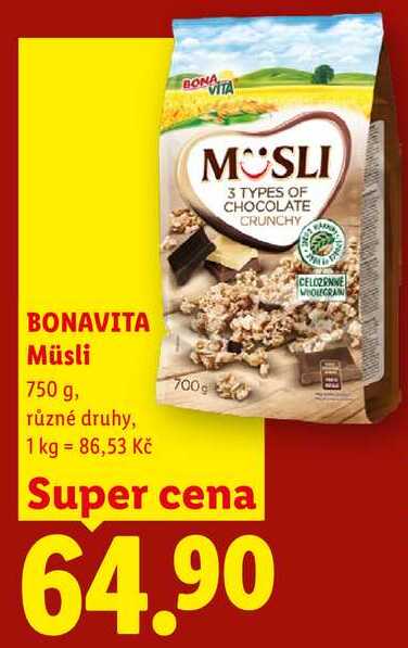BONAVITA Müsli, 750 g