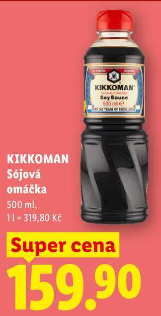 KIKKOMAN Sójová omáčka, 500 ml 