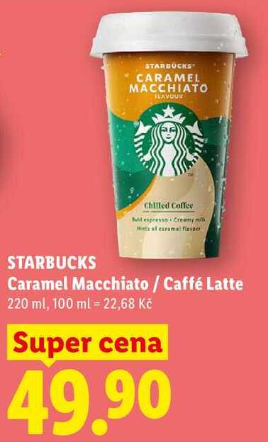 STARBUCKS Caramel Macchiato/Caffé Latte, 220 ml 