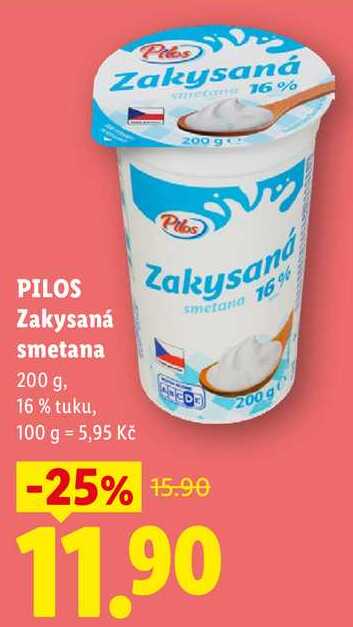 PILOS Zakysaná smetana, 200 g