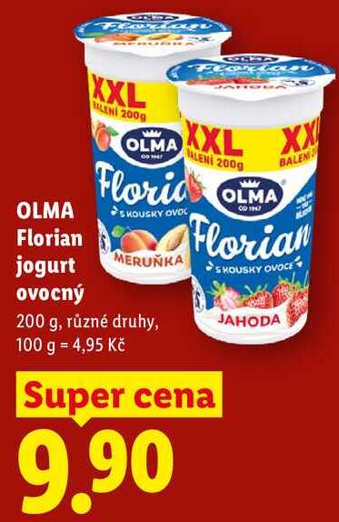 OLMA Florian jogurt ovocný, 200 g