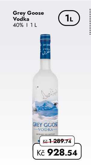 Grey Goose Vodka 40%  1L  v akci