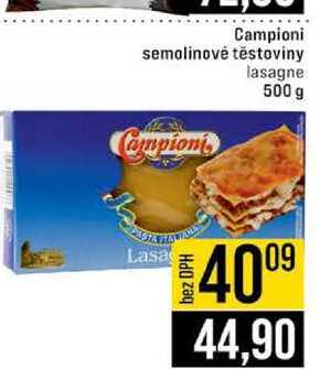 Campioni semolinové těstoviny lasagne 500 g 