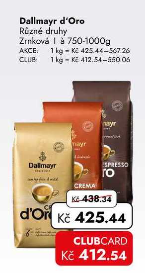 Dallmayr d'Oro 750-1000g