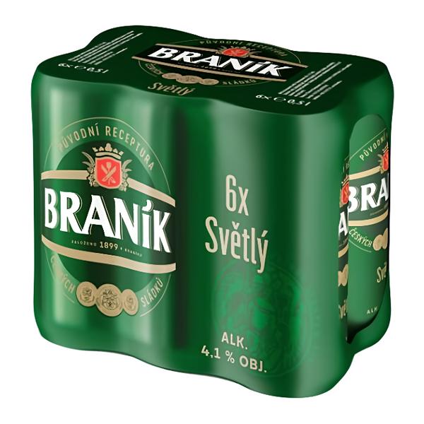 Braník 10 světlé výčepní plech multipack 6 x 0,5l