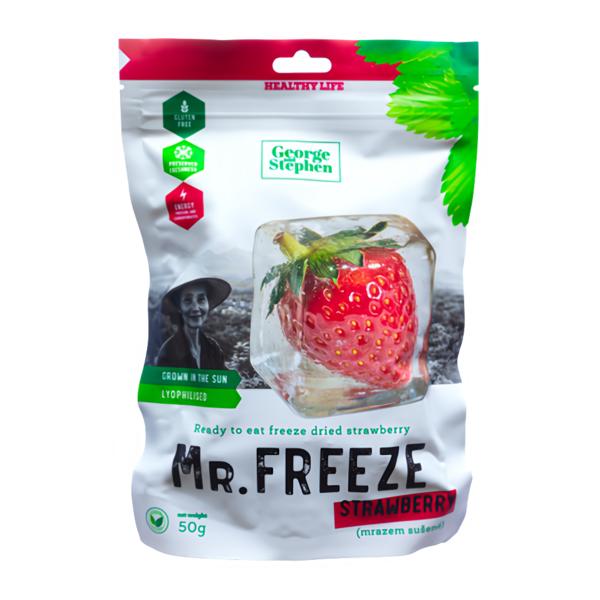 George and Stephen Mr. Frozen strawberry, sušené mrazem