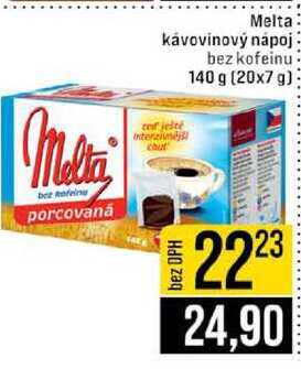 Melta kávovinový nápoj bez kofeinu 140 g (20x7 g)