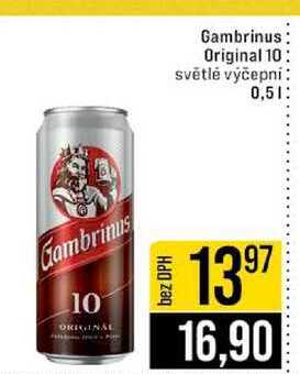 Gambrinus Original 10 světlé výčepní 0,5l