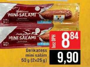 Delikatess mini salám 50 g (2x25 g)