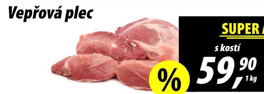 Vepřová plec s kostí, 1 kg