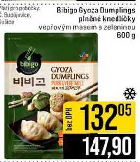 Bibigo Gyoza Dumplings plněné knedlíčky vepřovým masem a zeleninou 600 g 