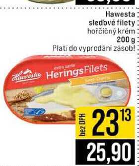 Hawesta sledové filety hořčičný krém 200 g