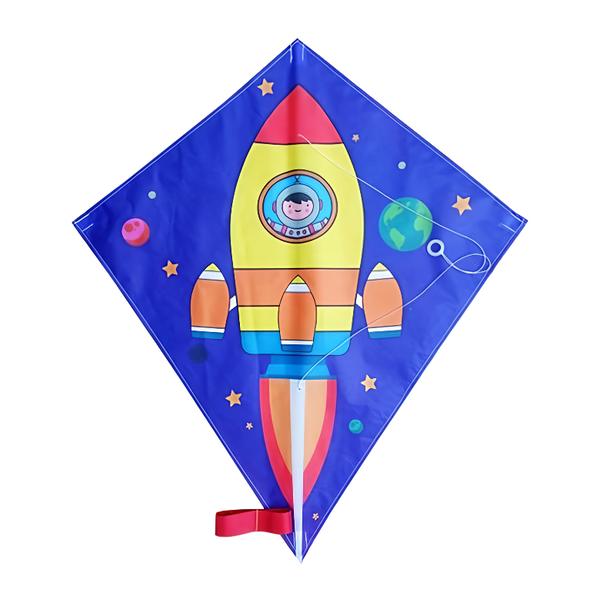 Teddies Létající drak s motivem kosmické rakety, nylon
