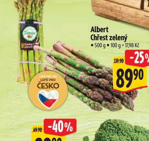 Albert Chřest zelený 500 g