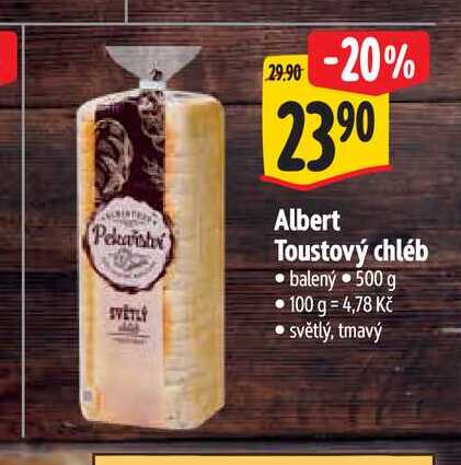  Albert Toustový chléb  500 g