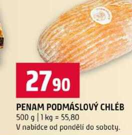 PENAM PODMÁSLOVÝ CHLÉB 500 g