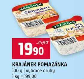 KRAJÁNEK POMAZÁNKA 100 g vybrané druhy 