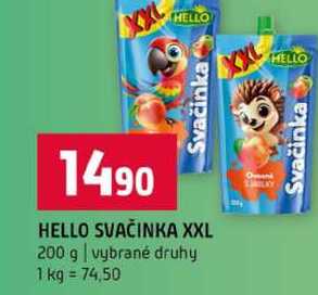 HELLO SVAČINKA XXL 200 g vybrané druhy