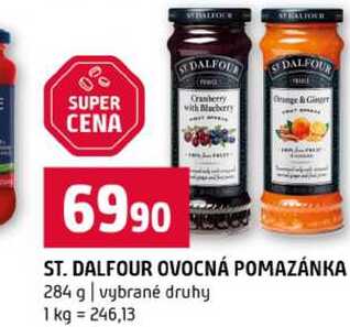 ST. DALFOUR OVOCNÁ POMAZÁNKA 284 g vybrané druhy