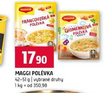 MAGGI POLÉVKA B 42-51 g vybrané druhy