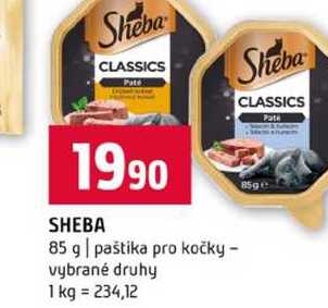 SHEBA 85 g paštika pro kočky vybrané druhy