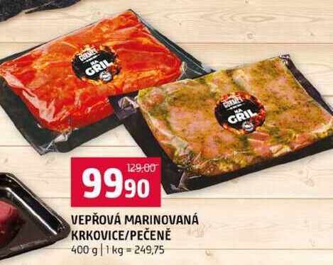VEPŘOVÁ MARINOVANÁ KRKOVICE PEČENĚ 400 g