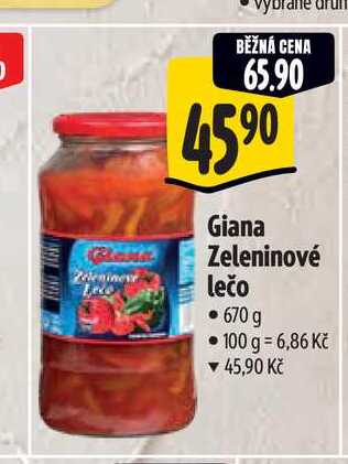 Giana Zeleninové lečo 670 g