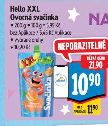 Hello XXL Ovocná svačinka 200 g