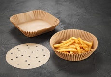 Papírová forma do fritézy kulatá/čtvercová DELÍCIA