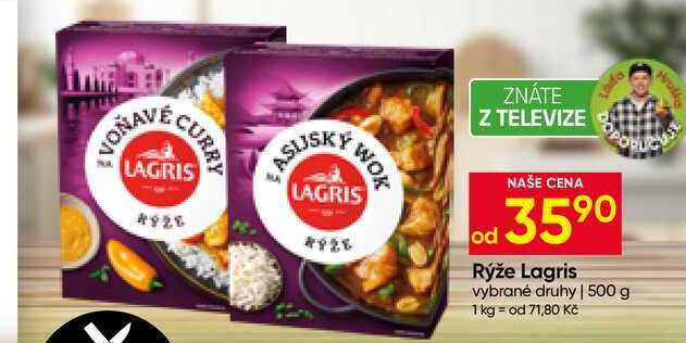Rýže Lagris vybrané druhy 500 g
