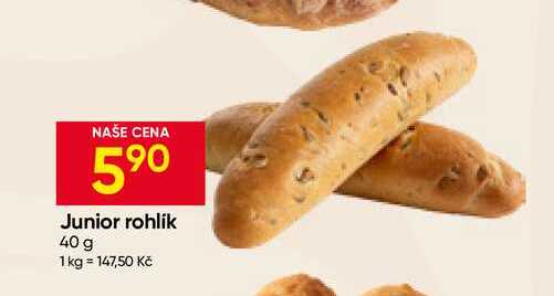 Junior rohlík 40 g