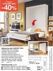 Výklopná postel CONCEPT PRO - 1