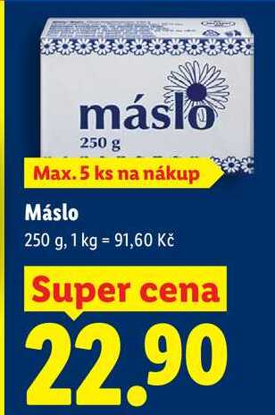 Máslo, 250 g