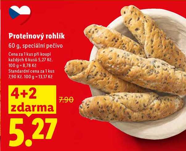 Proteinový rohlík, 60 g